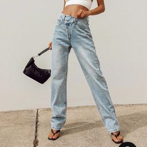 BRAND NEW Princess Polly Asymmetric Jeans